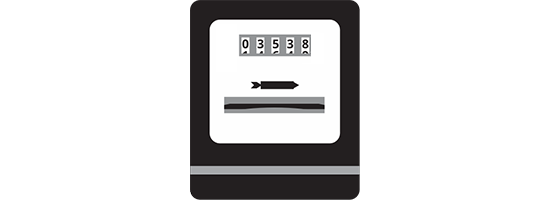 Analoge enkele meter voor stroom
