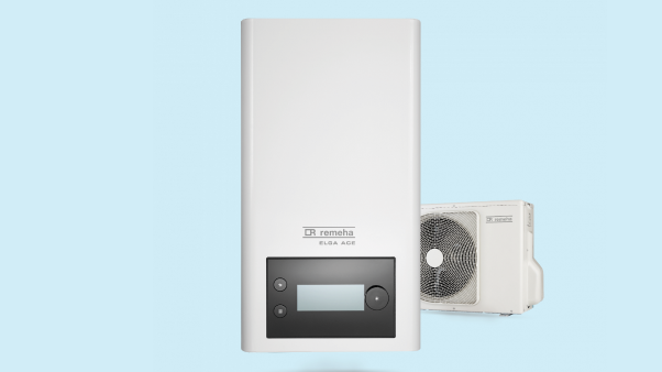 Illustratie van de Remeha warmtepomp